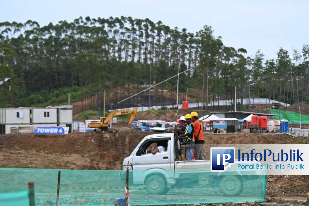 InfoPublik - Progres Infrastruktur Dasar IKN Bisa Selesai Tahun Ini