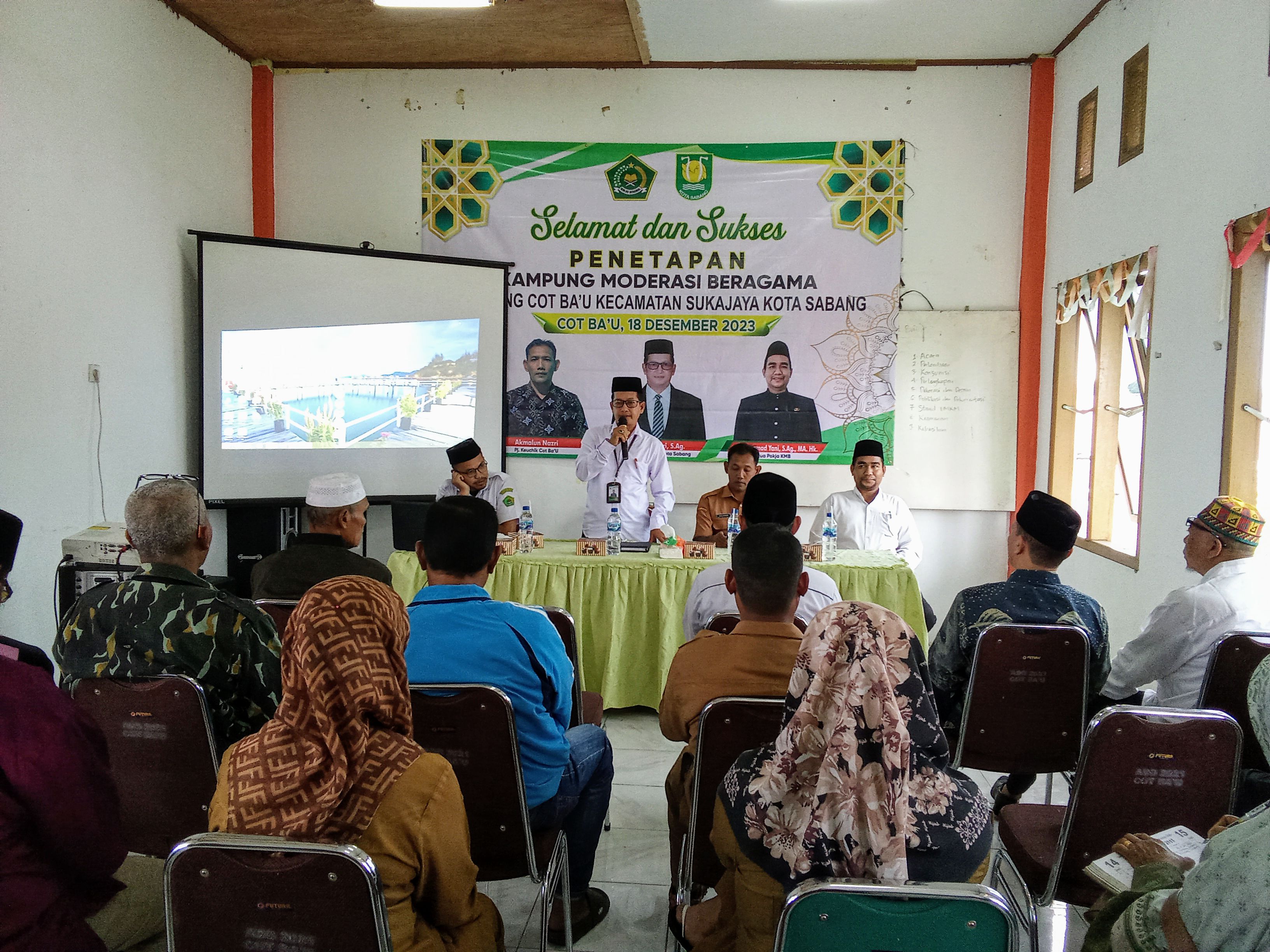 Infopublik Kakankemenag Sabang Berikan Pembinaan Kampung Moderasi Beragama