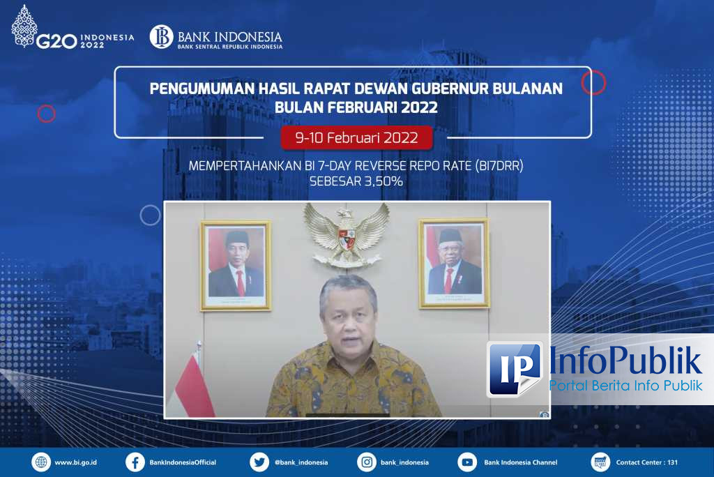 InfoPublik - Rapat Dewan Gubernur Memutuskan BI 7-Day Reverse Repo Rate ...