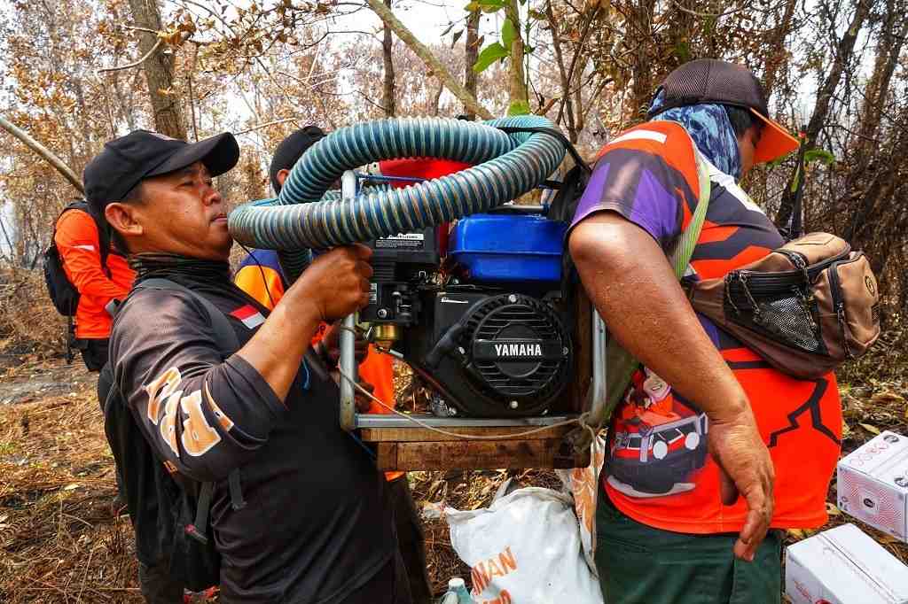 Infopublik Bawa Mesin Pompa Air