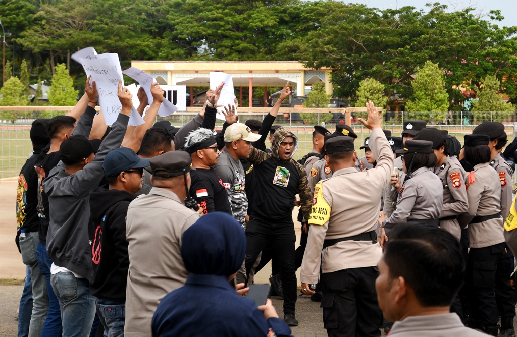 Infopublik Simulasi Pengamanan Aksi Massa