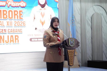 PELEPASAN ANGGOTA KONTINGEN KWARCAB BANJAR