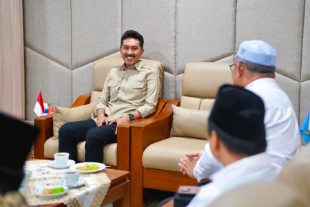 AUDIENSI DENGAN MWCNU KECAMATAN BERUNTUNG BARU