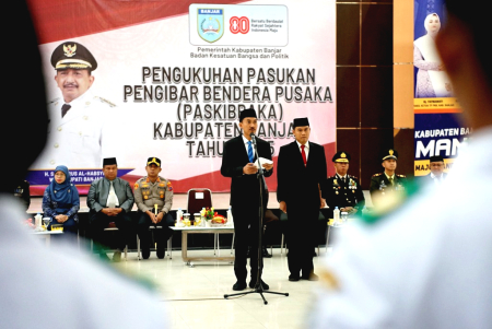 PENGUKUHAN PASKIBRAKA KAB BANJAR 2025