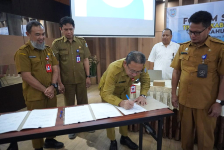 PENANDATANGANAN  KESEPAKATAN FORUM SATU DATA