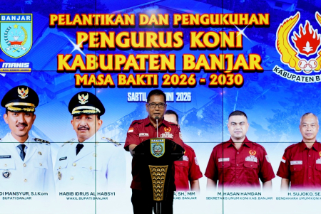 PENGUKUHAN PENGURUS KONI KAB BANJAR
