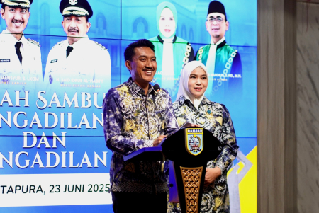 PISAH SAMBUT KETUA PENGADILAN AGAMA DAN   NEGERI