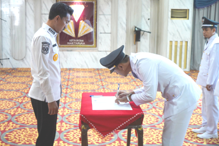 PENANDATANGANAN BERITA ACARA PELANTIKAN PAMBAKAL