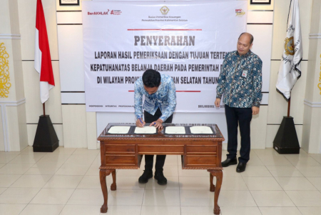 PENANDATANGANAN LHP BELANJA DAERAH