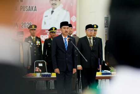 PENGUKUHAN ANGGOTA PASKIBRAKA KAB BANJAR 