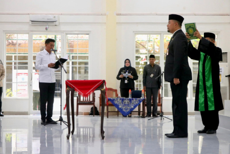 PELANTIKAN DAN PENGAMBILAN SUMPAH JABATAN SEKDA BANJAR