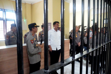 PENINJAUAN FASILITAS RUTAN POLRES BANJAR