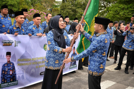 LEPAS KAFILAH MTQ KORPRI KOTA PALANGKA RAYA
