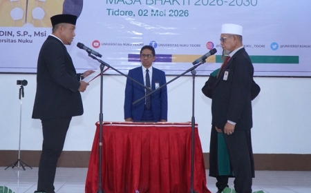 PELANTIKAN REKTOR UNIVERSITAS NUKU TIDORE