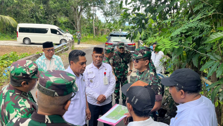 TINJAU LAHAN PEMBANGUNAN BATALIYON TERITORIAL