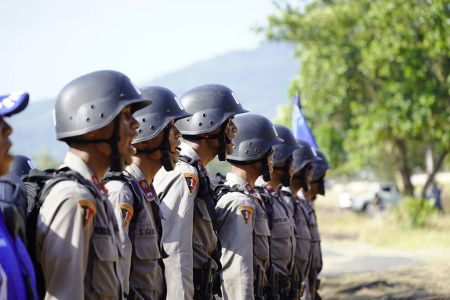 PENUTUPAN PENDIDIKAN PEMBENTUKAN BINTARA POLRI