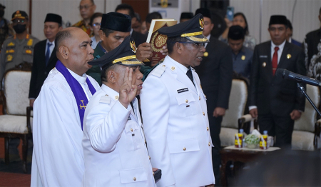 SUMPAH JABATAN BUPATI  HALMAHRERA UTARA