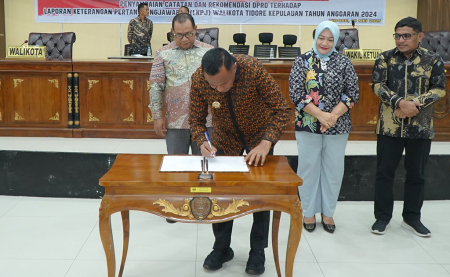 TANDA TANGAN BERITA ACARA LKPJ