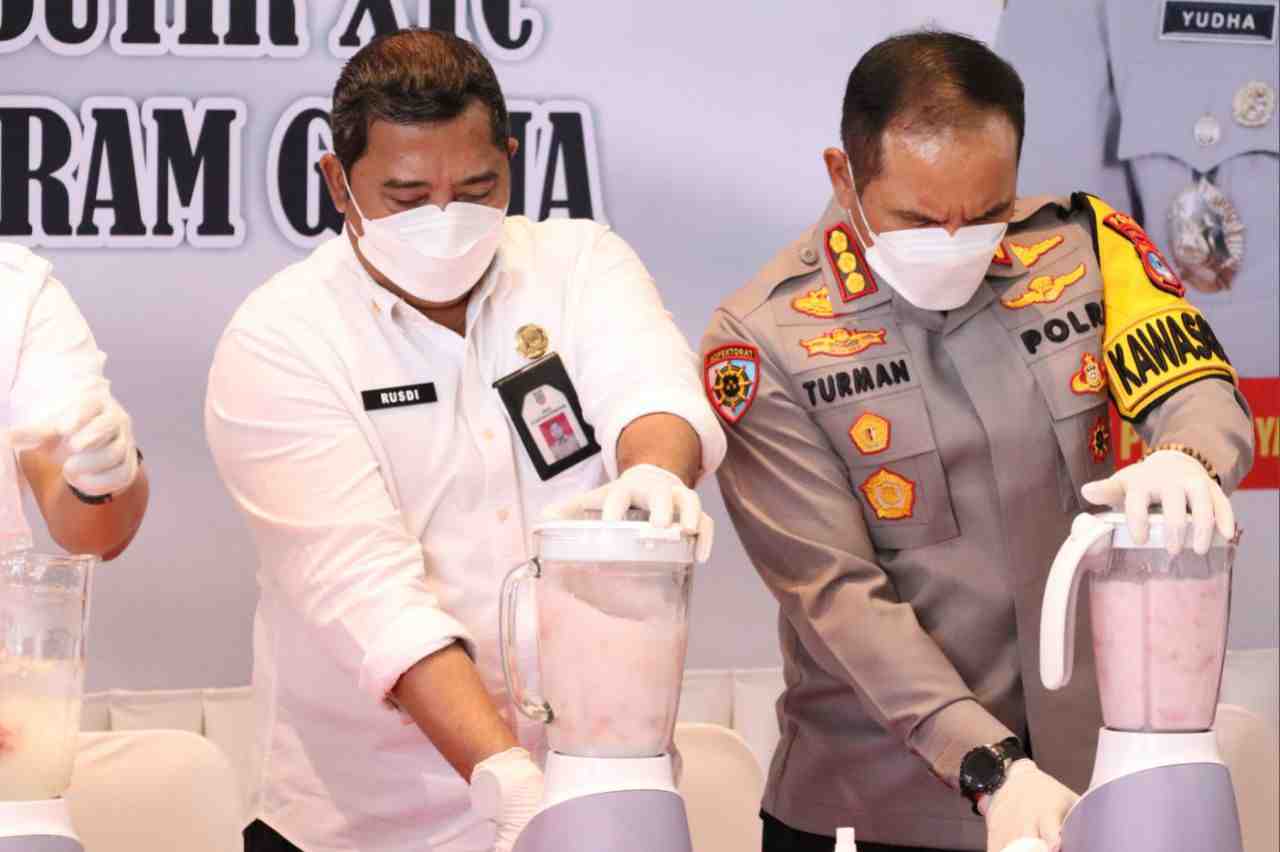 PEMUSNAHAN BARANG BUKTI NARKOBA