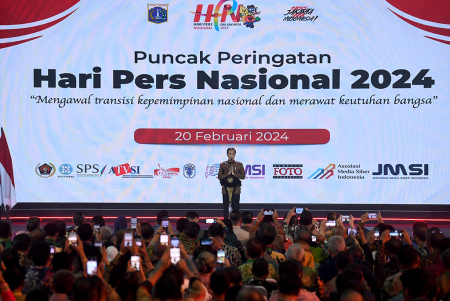 PRESIDEN JOKOWI HADIRI PUNCAK HARI PERS NASIONAL