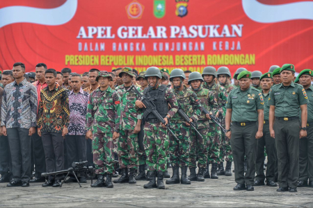 APEL SIAGA PASUKAN PENGAMANAN KUNJUNGAN PRESIDEN REPUBLIK INDONESIA