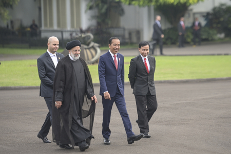 PRESIDEN JOKO WIDODO TERIMA KUNJUNGAN PRESIDEN IRAN