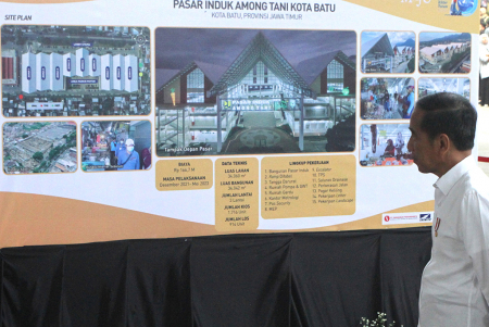 PRESIDEN MERESMIKAN PASAR INDUK DI BATU