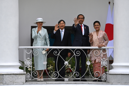 PRESIDEN JOKO WIDODO MENERIMA KUNJUNGAN KAISAR JEPANG NARUHITO