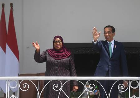 PRESIDEN JOKO WIDODO TERIMA KUNJUNGAN PRESIDEN TANZANIA