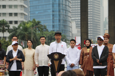 PRESIDEN JOKOWI MELAKUKAN KICK OFF ASEAN 2023