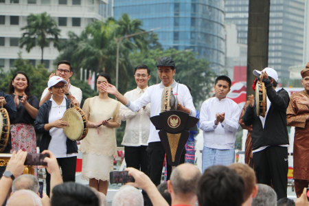 PRESIDEN JOKOWI MELAKUKAN KICK OFF ASEAN 2023