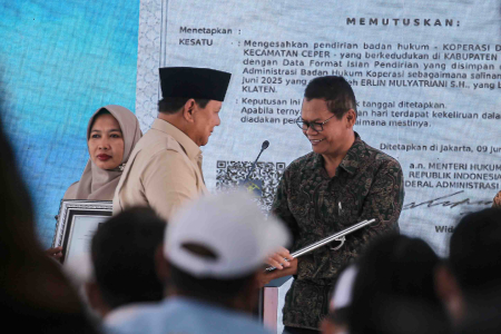 PRESIDEN PRABOWO RESMIKAN KDMP DI KLATEN