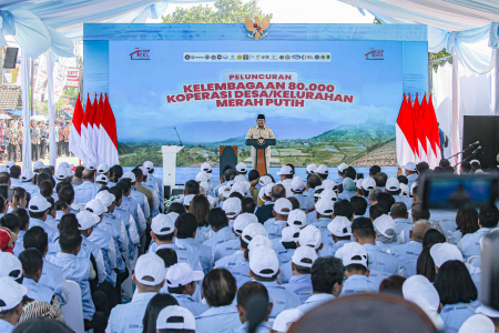 PRESIDEN PRABOWO RESMIKAN KOPERASI MERAH PUTIH