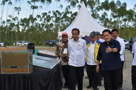PRESIDEN TINJAU PEMBANGUNAN PUSAT PELATIHAN PSSI