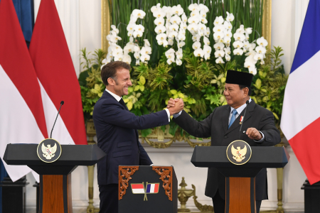 PERNYATAAN PERS PRESIDEN PRABOWO DAN PRESIDEN EMMANUEL MACRON