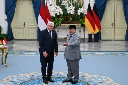 PRESIDEN PRABOWO SAMBUT FRANK-WALTER STEINMEIER