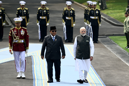 PRESIDEN PRABOWO SAMBUT PERDANA MENTERI INDIA
