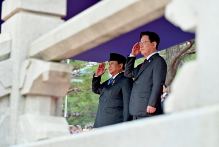 PRESIDEN PRABOWO SUBIANTO DI BLUE HOUSE