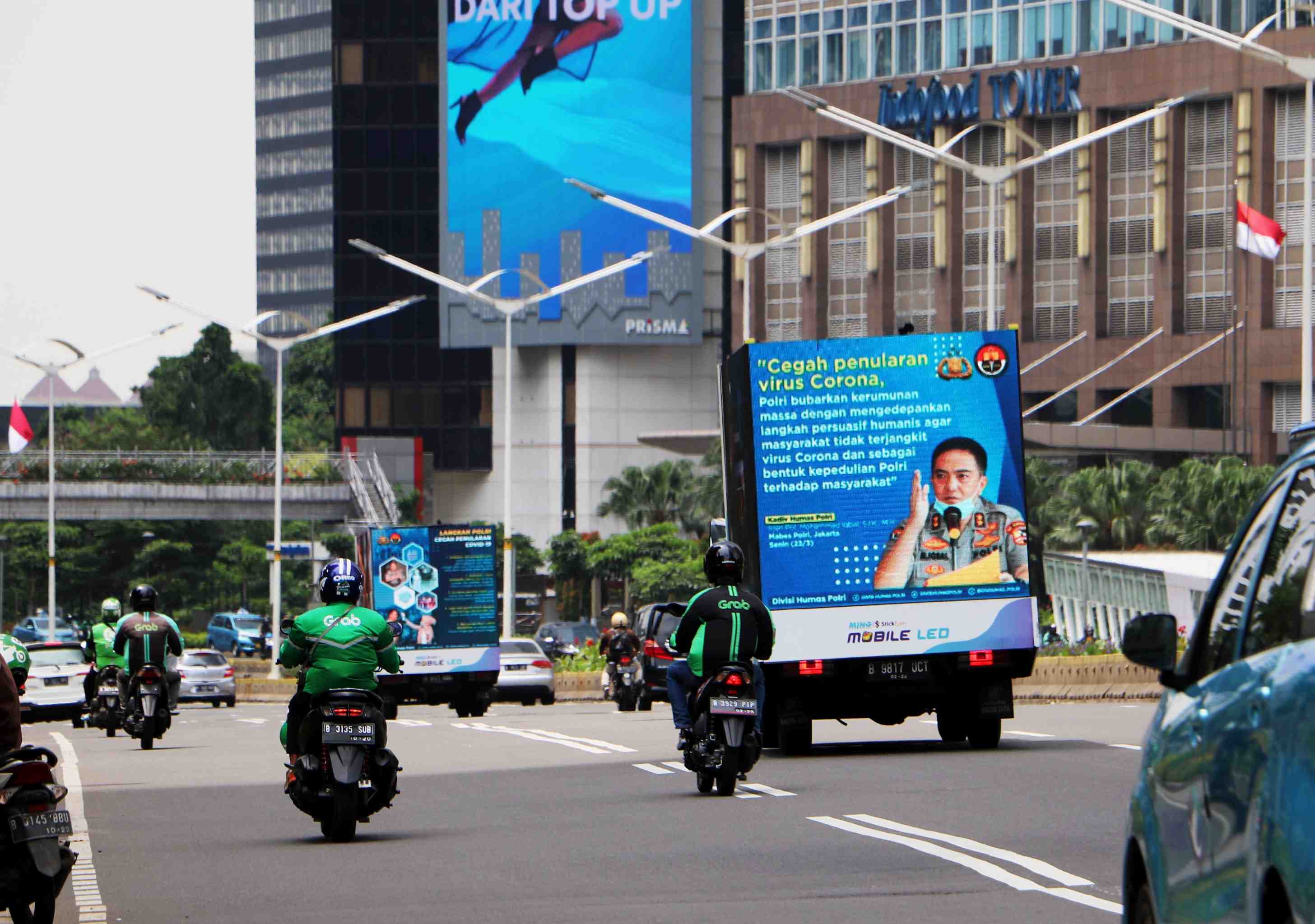SOSIALISASI COVID-19 di JALAN JAKARTA