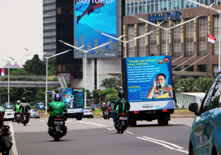 SOSIALISASI COVID-19 di JALAN JAKARTA
