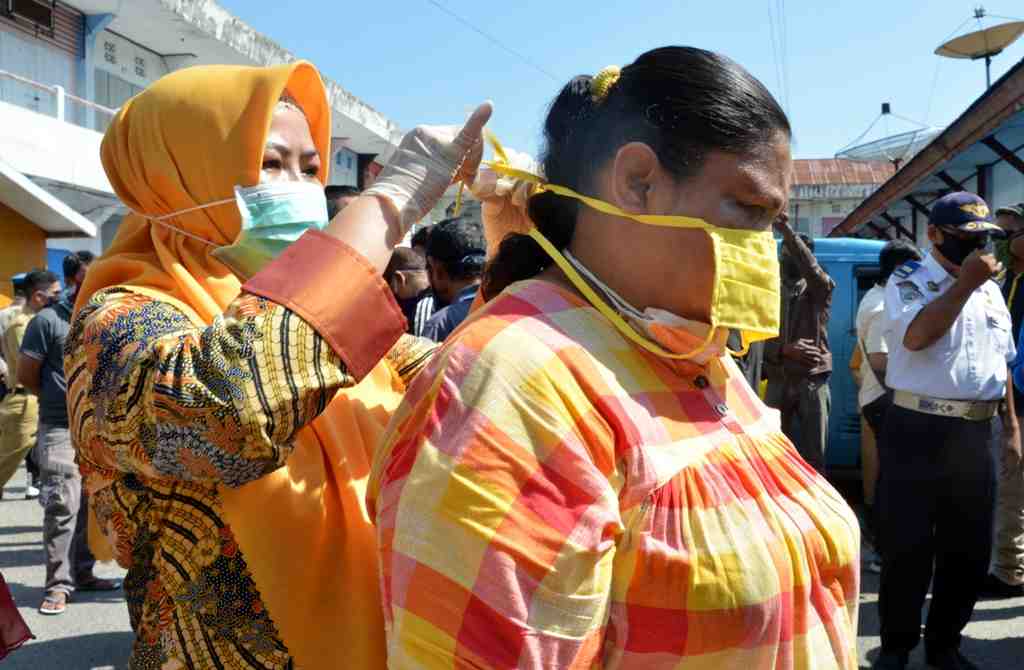 MASKER UNTUK PEDAGANG ASONGAN