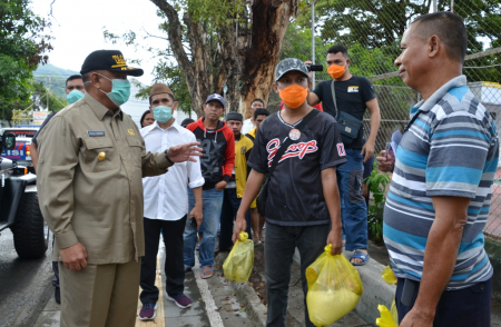 PENGEMUDI BENTOR WAJIB KENAKAN MASKER
