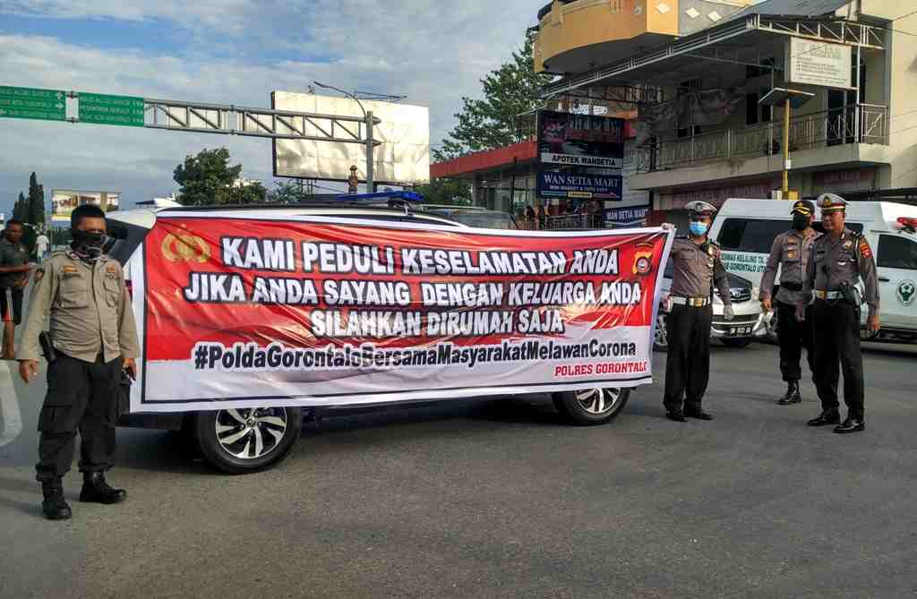 POLDA GORONTALO LAWAN COVID-19