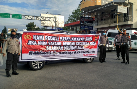 POLDA GORONTALO LAWAN COVID-19