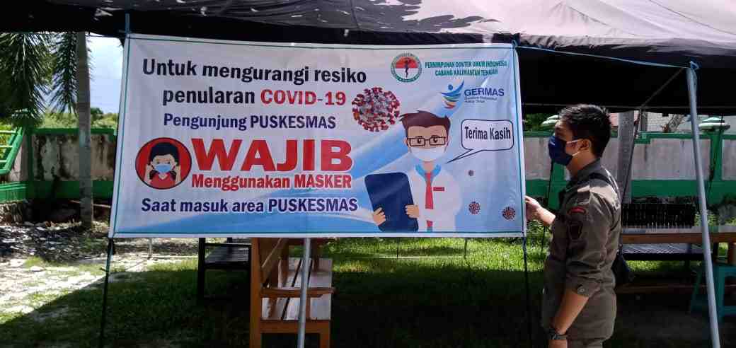 SPANDUK IMBAUAN WAJIB GUNAKAN MASKER