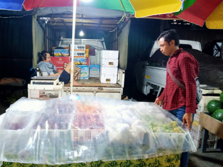 TUTUP BUAH DENGAN PLASTIK