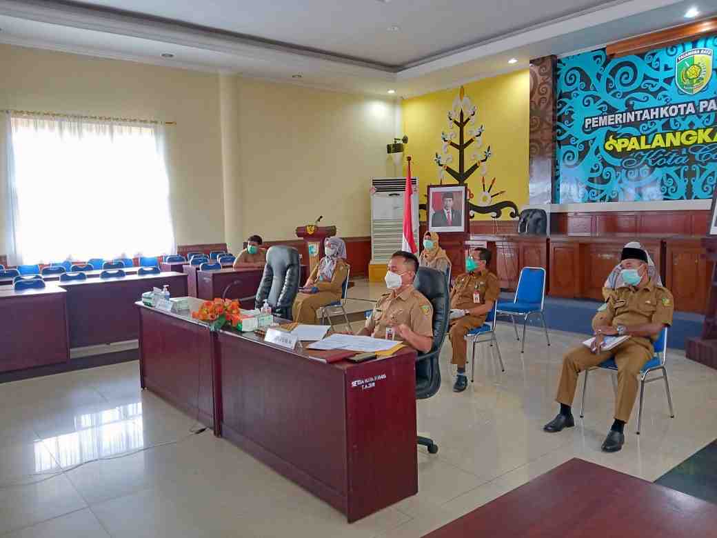 VIDEO KONFERENSI DENGAN GUBERNUR