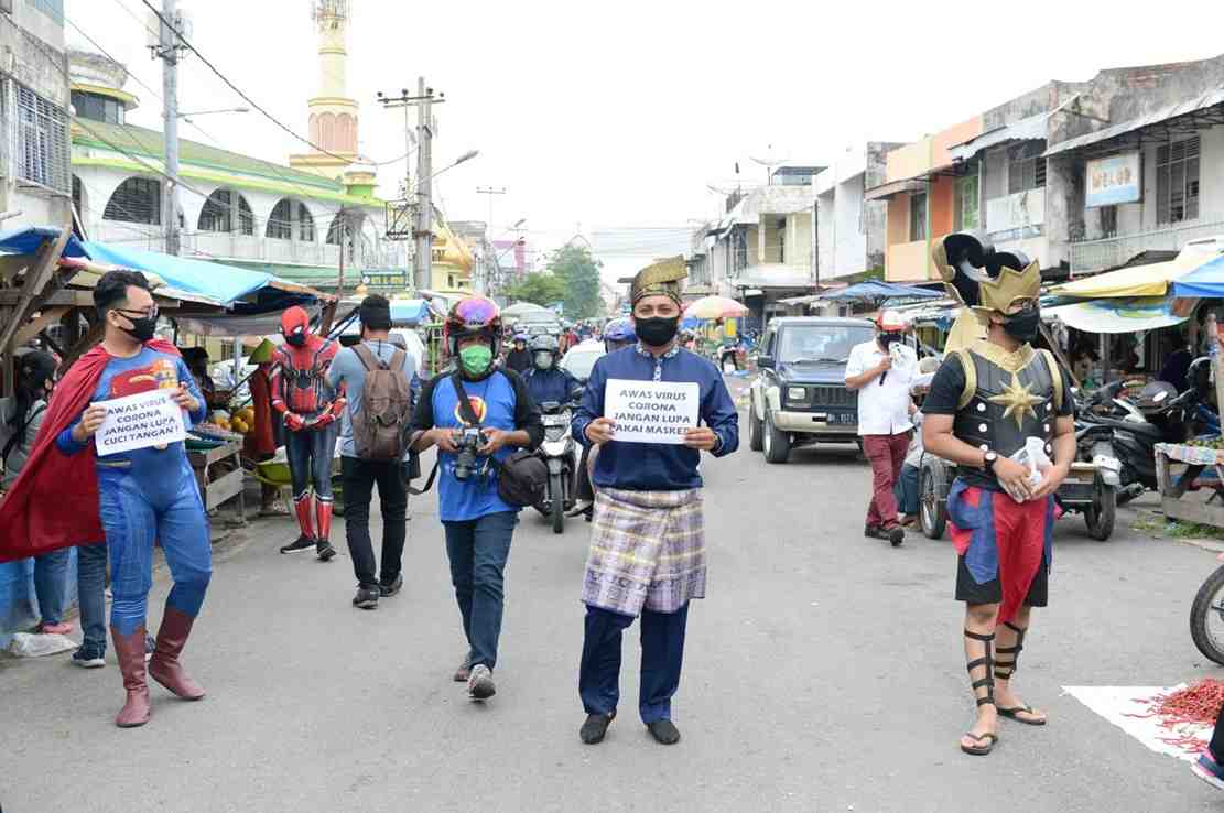 SUPERHERO SOSIALISASI CEGAH COVID 19