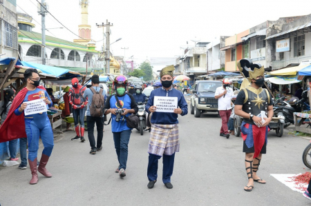 SUPERHERO SOSIALISASI CEGAH COVID 19