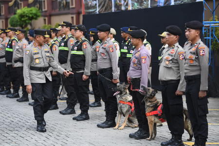 PELEPASAN PERSONEL POLRI UNTUK GEMPA TURKI